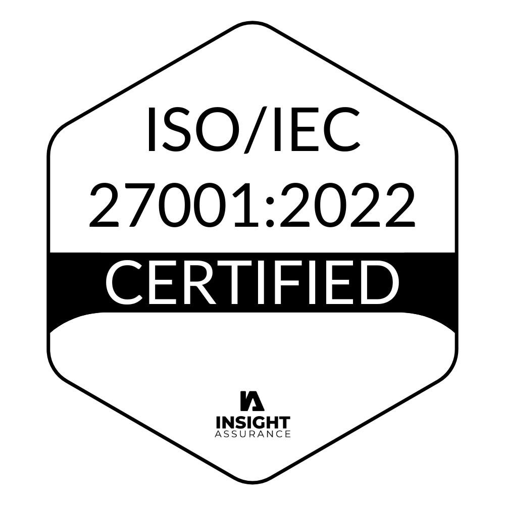 ISO/IEC 27001:2022 zertifiziert